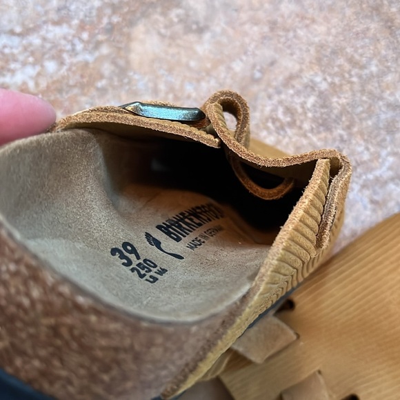 Birkenstock Boston Suede Embossed Clogs Size 8 NEW - Picture 15 of 16